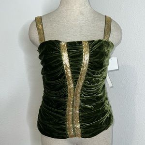 🔹 Suki Velour and Metal Tank Top